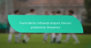 Frantz Bertin: Influențe timpurii, Parcurs profesional, Moștenire